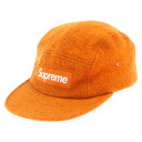 SUPREME(シュプリーム) 16AW×Harris Tweed Featherweight Wool Camp Cap ハリスツイード ボックスロゴ ウール キャンプキャップ 帽子 オレンジ【中古】【程度B】【カラーオレンジ】【オンライン限定商品】