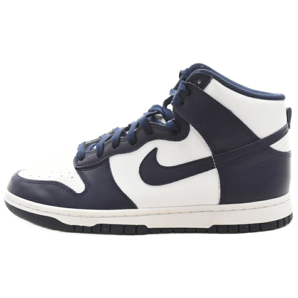 NIKE(ナイキ) サイズ:26.5cm DUNK HIGH RETRO ダンク ハイカットスニーカー ネイビー US8.5/26.5cm DD1399-104【中古】【程度B】【カラーネイビー】【オンライン限定商品】