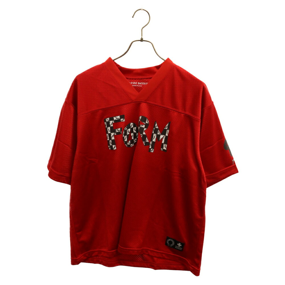 CHROME HEARTS(クロムハーツ) サイズ:M ×MATTY BOY PPO FORM TEAM MESH WARM UP JERSEY TEE マッティボーイ メッシュ半袖Tシャツ レッド【中古】【程度A】【カラーレッド】【取扱店舗BRING梅田茶屋町店】