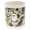 A BATHING APE(アベイシングエイプ) BAPE COLLEGE MUG カレッジロゴマグカップ コップ ホワイト【中古】【程度A】【カラーホワイト】【取扱店舗BRING THRIFT CLOSET】