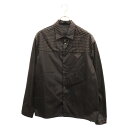 PRADA(プラダ) サイズ:L 22SS Re-Nylon Studs Shirt SC591 リナイロン スタッズ 長袖シャツ ブラック【中古】【程度A】【カラーブラック】【取扱店舗新宿】