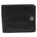 CHROME HEARTS(クロムハーツ) 1SNAP CROSS BALL BUTTON WALLET 1スナップクロスボールボタンウォレット 二つ折り財布 レザー ブラック【中古】【程度B】【カラーブラック】【取扱店舗BRING福岡天神店】