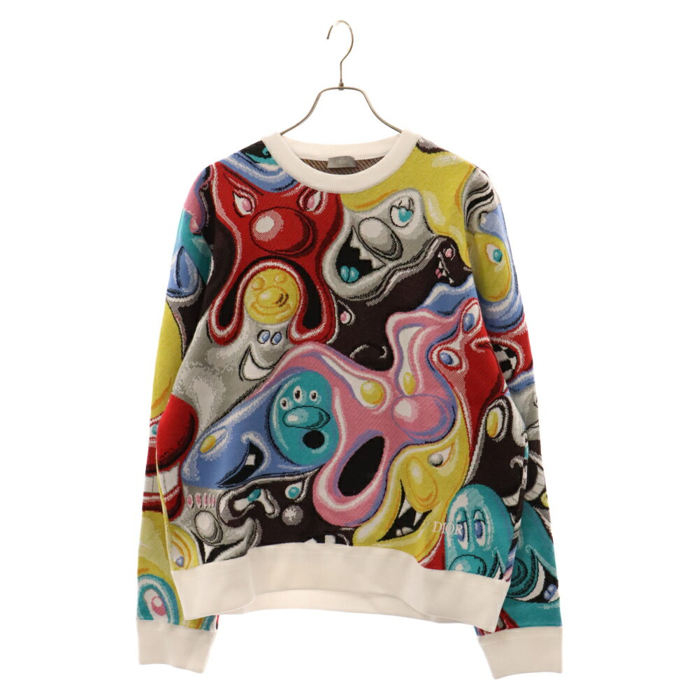 DIOR(ディオール)×Kenny 21AW Scharf Multicolor Jacquard Cartoon Sweater × ケニー スカーフ マルチカラー ジャガード カートゥーン スウェット マルチ 193M643AT341 ...