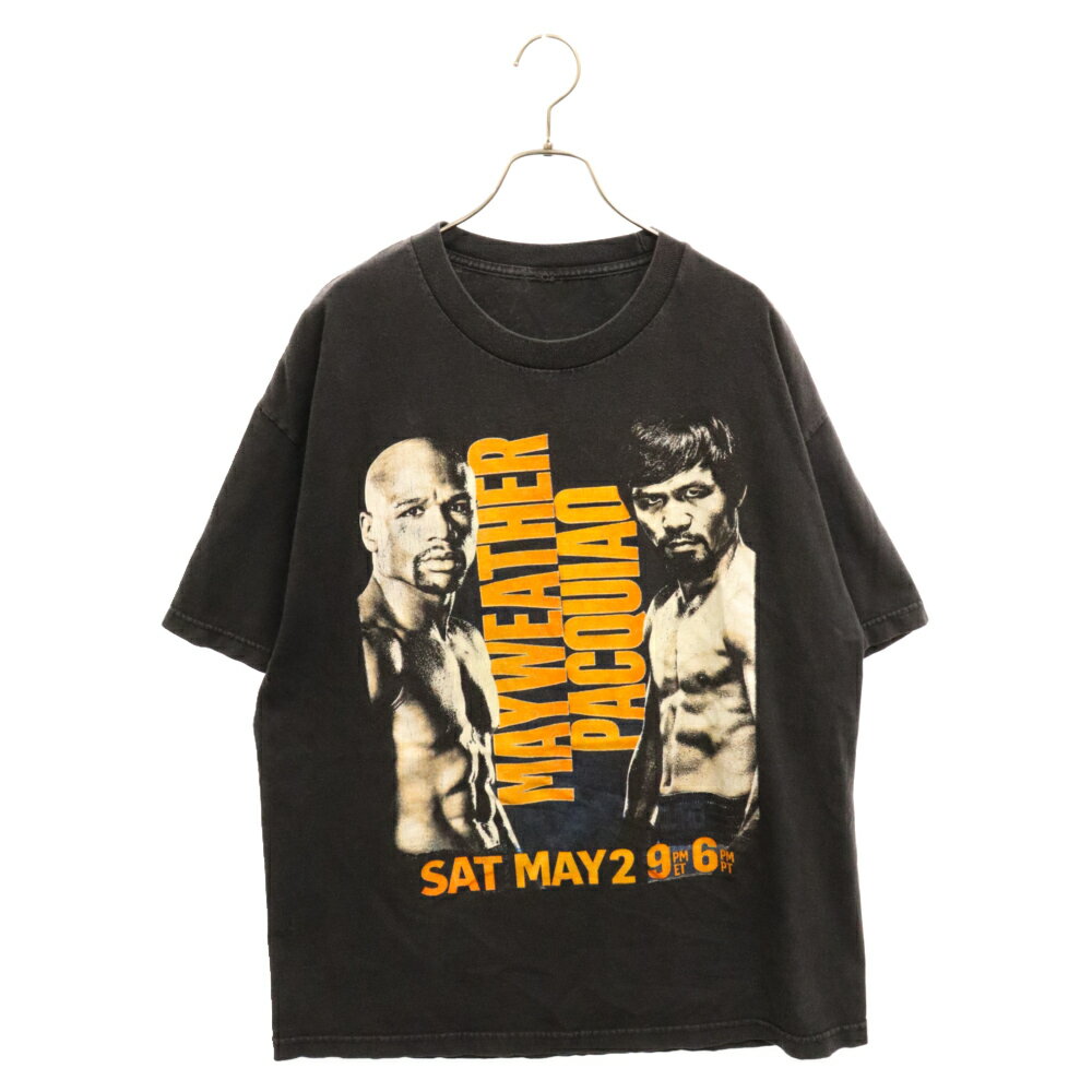 VINTAGE(ヴィンテージ) Floyd Mayweather×Manny Pacquiao メイウェザー×パッキャオ Tシャツ ブラック【中古】【程度B】【カラーブラック】【取扱店舗AWESOME原宿店】