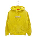 SUPREME(シュプリーム) サイズ:S 19AW Bandana Box Logo Hooded Sweatshirt バンダナボックスロゴプルオーバーパーカー イエロー【中古】【程度A】【カラーイエロー】【取扱店舗原宿】