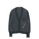 LOUIS VUITTON(ルイヴィトン) サイズ:L 17AW×FRAGMENT DESIGN Wool cardigan フラグメントデザイン ウールカーディガン ブラック RM172M ARN HDN25W【中古】【程度A】【カラーブラック】【取扱店舗渋谷】