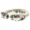 楽天ブランド買取・販売　BRINGCHROME HEARTS（クロムハーツ） サイズ:6号 DOUBLE DOG RING ダブルドッグ シルバーリング【中古】【程度B】【カラーシルバー】【取扱店舗BRING梅田茶屋町店】