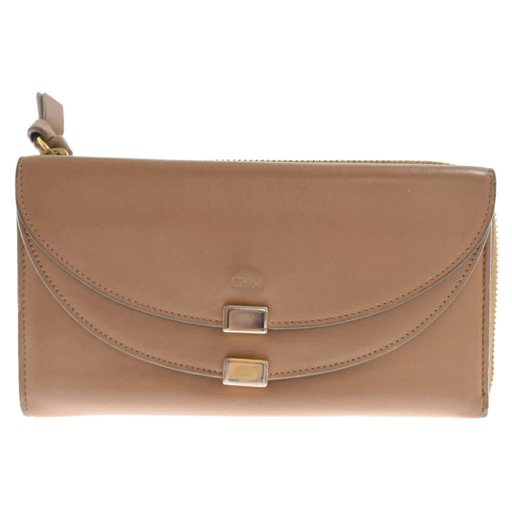 Chloe(クロエ) GEROGIA ジョージア ジップ 長財布 ベージュ 3P0283-889【中古】【程度B】【カラーベージュ】【オンライン限定商品】