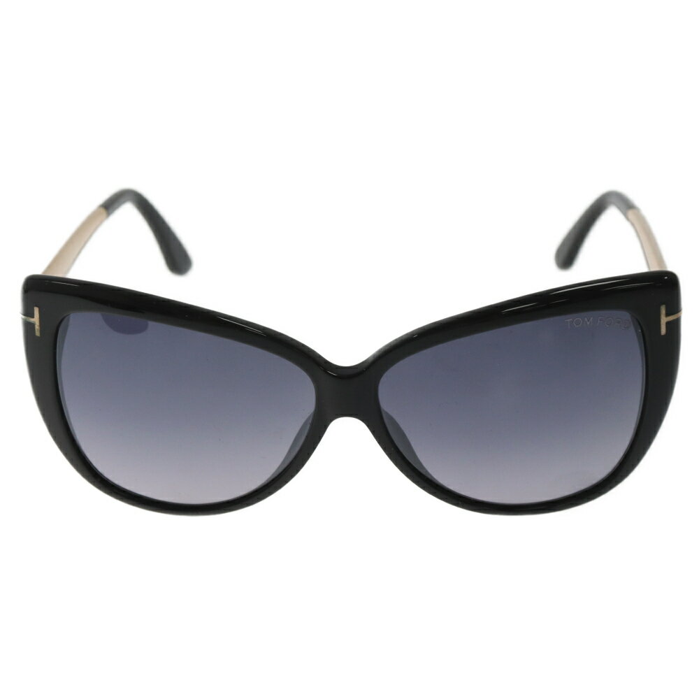 TOM FORD(トムフォード) サイズ:59□12ー140 Reveka ブラックフレーム バタフライサングラス TF512 01C..