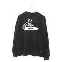 UNIFORM EXPERIMENT(jtH[GNXyg) TCY:3 23SS JAZZY CREWNECK SWEAT N[lbN XEFbgg[i[ ubN UE-230002yÁzyxAzyJ[ubNzyIC菤iz