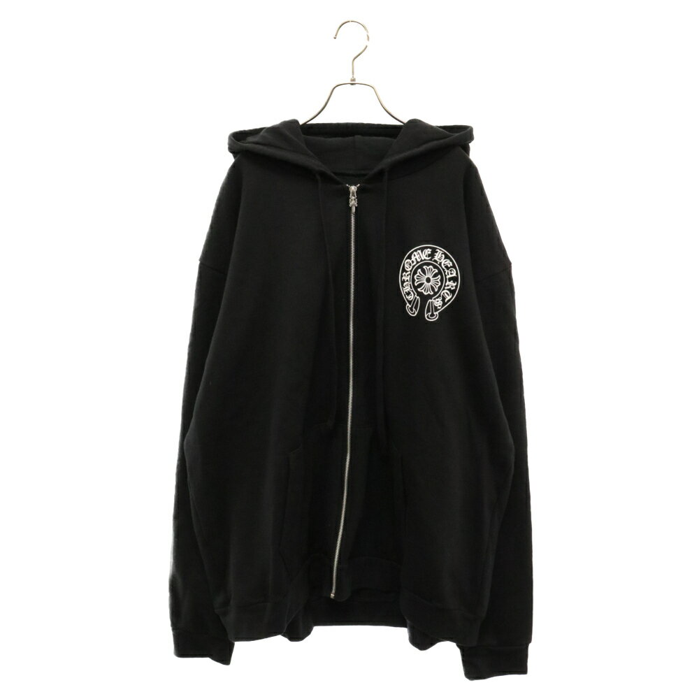 CHROME HEARTS(クロムハーツ) サイズ:XXL SWTSHRT HD ZIP LTD TOKYO 東京限定 ホースシュージップアップスウェットパーカー ブラック【中古】【程度B】【カラーブラック】【取扱店舗原宿】