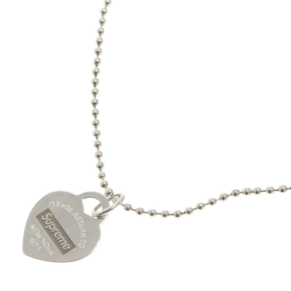 SUPREME(シュプリーム) 21AW×Tiffany&Co. Return to Tiffany Heart Tag ティファニー ハートタグネックレス シルバー【中古】【程度A】【カラーシルバー】【取扱店舗原宿】