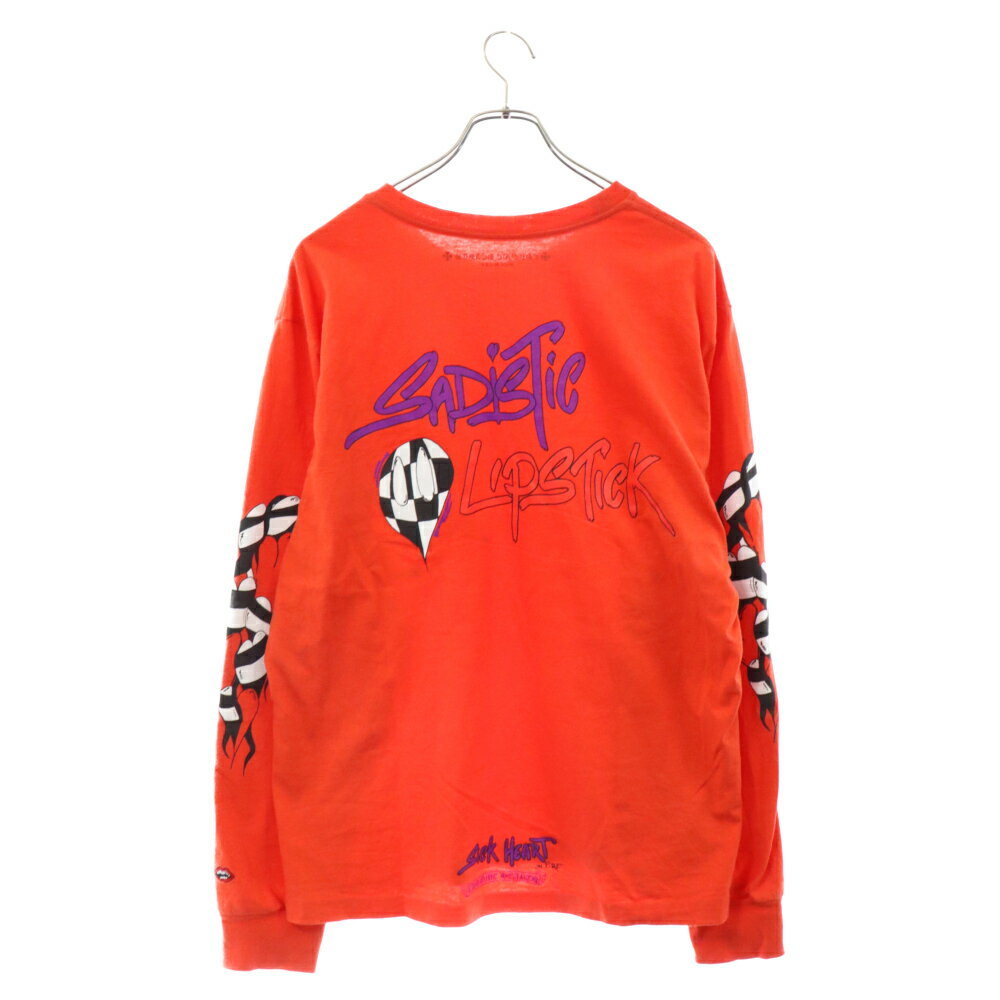 CHROME HEARTS(クロムハーツ) サイズ:XL × MATTY BOY PPO U L/S TEE MATTY RED マッティボーイチョンパープリテンス ロングスリーブカットソー 長袖Tシャツ レッド【中古】【程度B】【カラーレッド】【取扱店舗OneStyle新宿店】