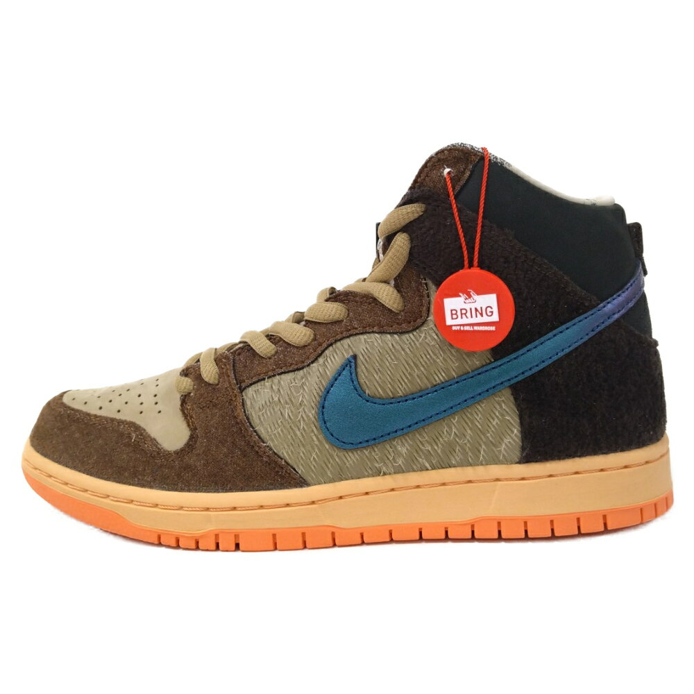 NIKE SB(ナイキエスビー) サイズ:26.0cm ×CONCEPTS SB DUNK HIGH PRO QS DUCK DC6887‐200 コンセプツ エスビー ダンク ハイカットスニーカー ブラウン US8/26.0cm【新古品/中古】【程度S】【カラーブラウン】【取扱店舗BRING京都河原町店】