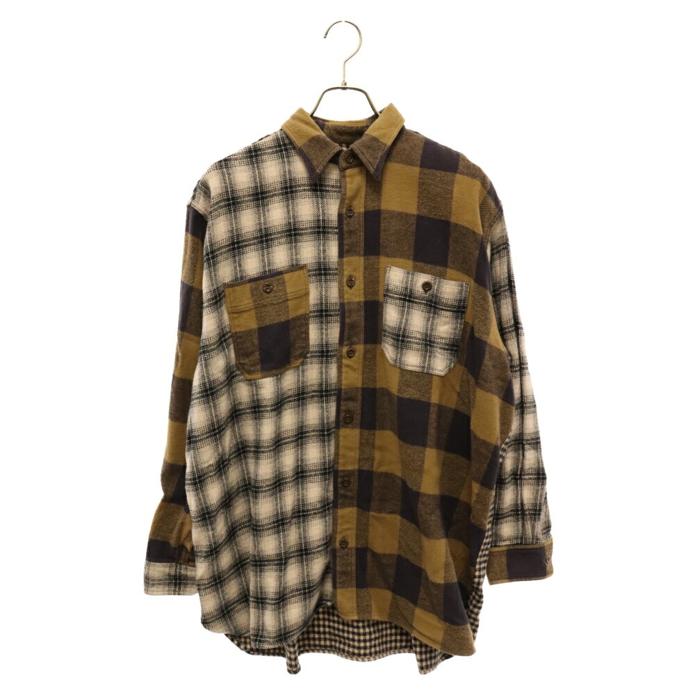 SUGAR CANE(奬) :M BEAMS Crazy Flannel Check Shirt ӡॹ 쥤 եͥ Ĺµå ֥饦šۡAۡڥ顼֥饦ۡڥ饤꾦ʡ