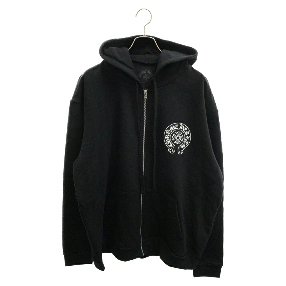 CHROME HEARTS(クロムハーツ) サイズ:XL SWTSHRT HD ZIP LTD TOKYO 東京限定 ホースシュージップアップスウェットパーカー ブラック【新古品/中古】【程度S】【カラーブラック】【取扱店舗渋谷】