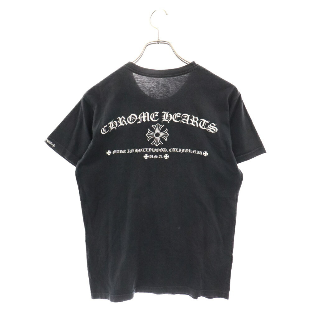 CHROME HEARTS(クロムハーツ) サイズ:M MADE IN HOLLYWOOD TEE バックロゴプリント 半袖Tシャツ ブラック【中古】【程度B】【カラーブラック】【取扱店舗BRING渋谷ANNEX店】