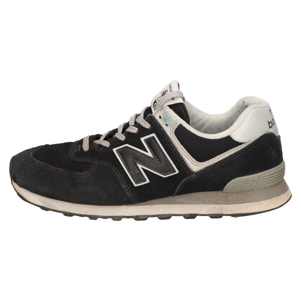 New Balance(ニューバランス) サイズ:27.5cm ML574EVB スウェード ローカットスニーカー ブラック US9.5/27.5cm【中古】【程度B】【カラーブラック】【オンライン限定商品】