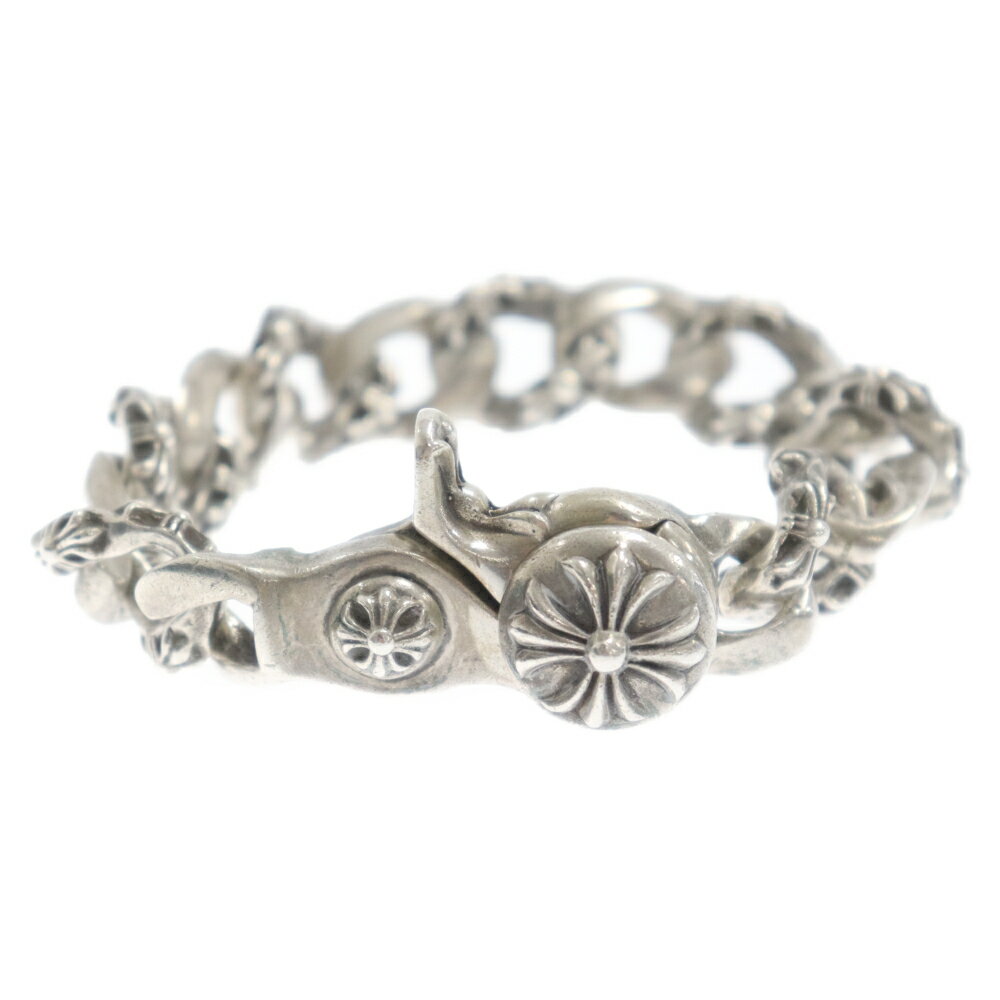 CHROME HEARTS(クロムハーツ) サイズ:13LINK FNCY CHN LNK/ファンシーリンククリップ ブレスレット シルバー【中古】【程度B】【カラーシルバー】【取扱店舗BRING福岡天神店】