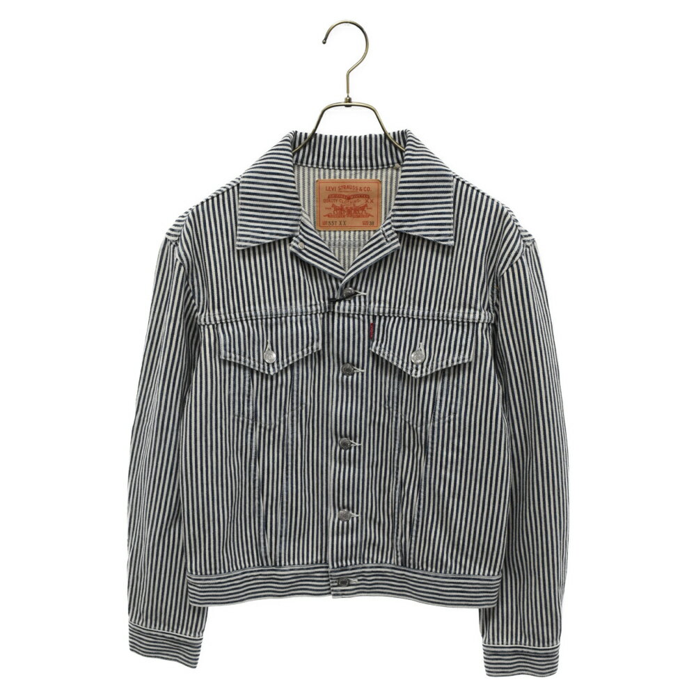 Levi's(꡼Х) :38 23SSNIGO 557XX Hickory Stripe Trucker Jacket ҥå꡼ȥ饤 ȥå ǥ˥ 㥱å ۥ磻/֥롼 A5904-0000šۡAۡڥ顼ۥ磻ȡۡڼ谷Ź޸ɡ