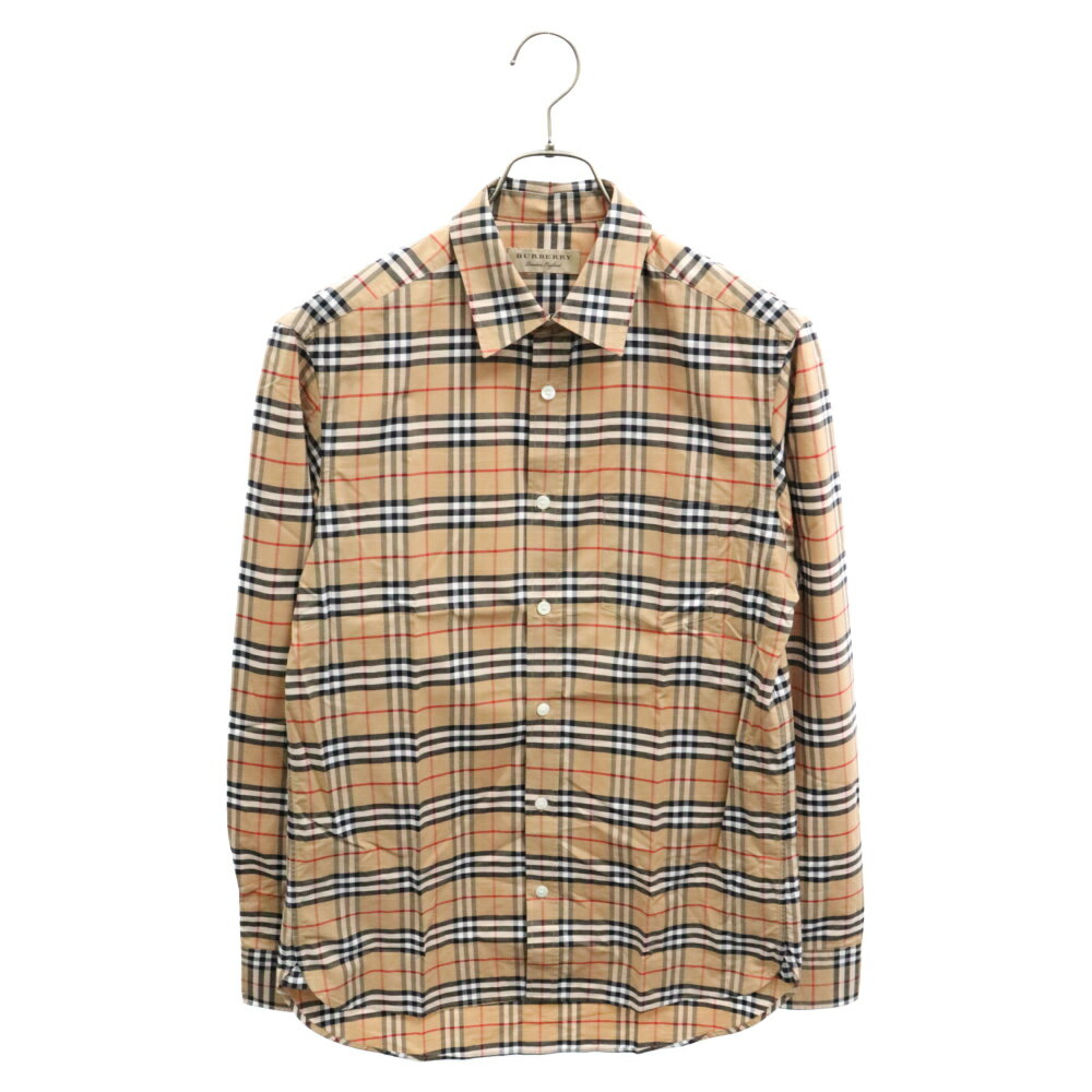 BURBERRY LONDON(バーバリーロンドン) サイズ:S NEW CLASSIC CHECK SHIRTS クラシック チェックシャツ 長袖シャツ ブラウン 8004832【中古】【程度A】【カラーブラウン】【取扱店舗BRING札幌店】