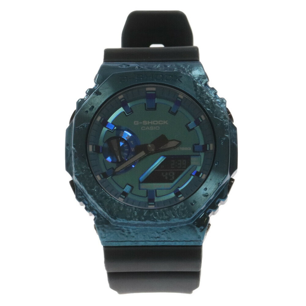 CASIO G-SHOCK(カシオ ジーショック) 40th Anniversary Adventurer's Stone Series 40周年記念限定 アドベンチャーストーンシリーズ アナログ腕時計 ブルー GM-2140GEM-2AJR【中古】【程度A】【カラーブルー】【オンライン限定商品】