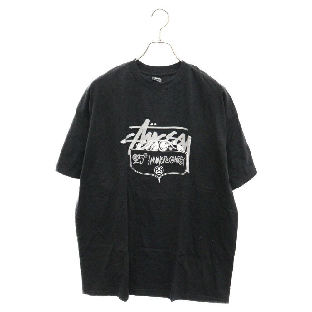 STUSSY(ステューシー) サイズ:XL 00S DEADSTOCK 25th WORLD TRIBE 2005 Tee デッドストック ワールドツアー 25周年限定半袖Tシャツ ブラック【新古品/中古】【程度S】【カラーブラック】【取扱店舗BRING渋谷ANNEX店】