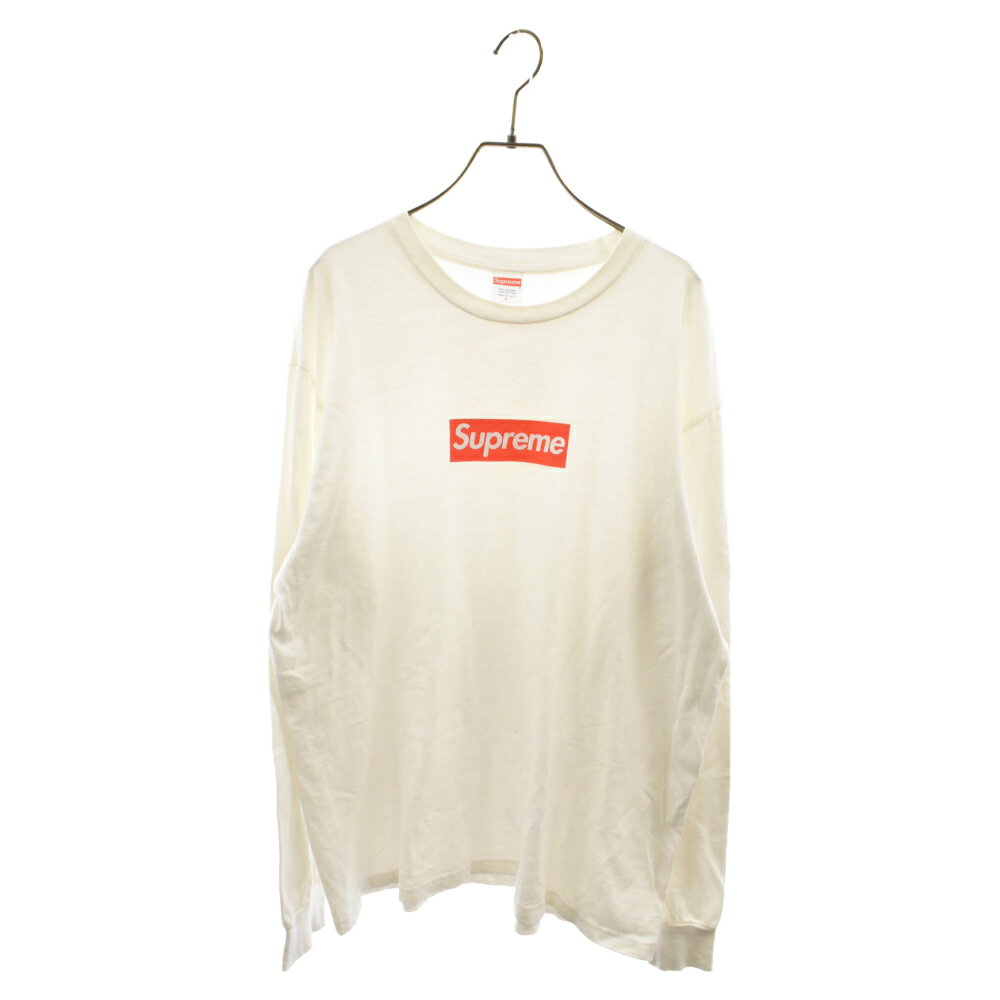 ほぼ新品 Supreme Box Logo L/S Tee White Red L 20aw 2020年 白 ほぼ新品 Supreme Box Logo L/S Tee White Red L 20aw 2020年 白