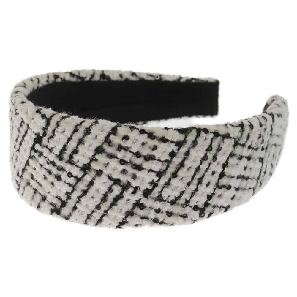 CHANEL(シャネル) 23AW ココマーク ツイード カチューシャ ヘアバンド ホワイト/ブラック AA9458 レディース【中古】【程度A】【カラーホワイト】【取扱店舗BRING渋谷ANNEX店】のサムネイル