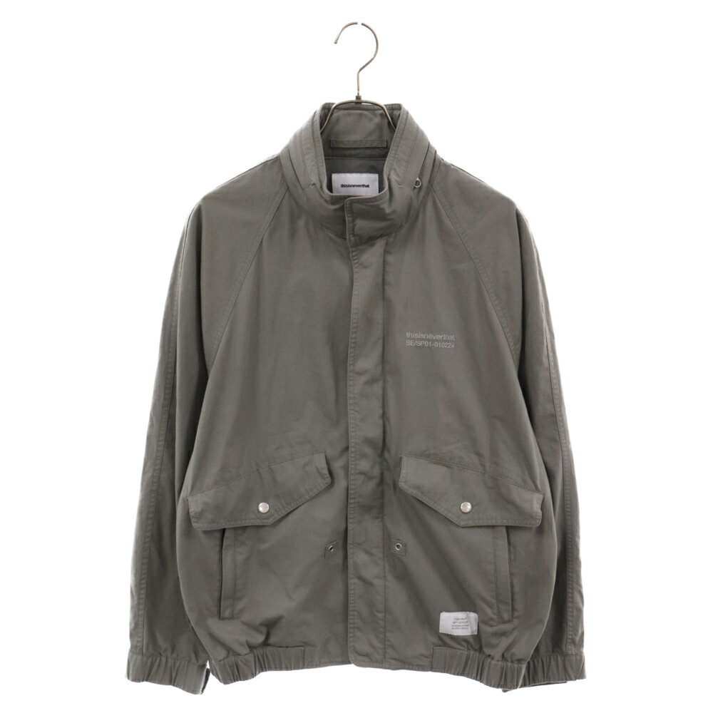 THISISNEVERTHAT(ディスイズネバーザット) サイズ:S 21SS MIL JACKET ミルミリタリージャケット グレー【中古】【程度A】【カラーグレー】【取扱店舗BRING渋谷ANNEX店】