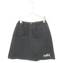 X-girl Stages(エックスガールステージス) サイズ:140 2ポケット ロゴ スカート ブラック キッズ 9223101-59【中古】【程度B】【カ...