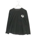 G1950(ギャラリーナインティフィフティ) サイズ:L ロゴプリント クルーネック 長袖カットソー Tシャツ ブラック【中古】【程度B】【カラーブラック】【オンライン限定商品】(4)