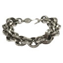CHROME HEARTS(クロムハーツ) 2 DOUBLE B RING ダブルBリング シルバーブレスレット【中古】【程度B】【カラーシルバー】【取扱店舗O...