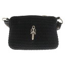 CHROME HEARTS(クロムハーツ) CHICKEN NUGGET SM チキンナゲット ラージダガーレザーショルダーバッグ【中古】【程度B】【カラーシル...