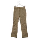 beautiful people(ビューティフルピープル) サイズ:40 リネン ブーツカットパンツ 1215105004 ベージュ【中古】【程度A】【カラーベ...