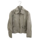 HERMES(エルメス) サイズ:50 23SS HERBIER PERFORE JACKET エルビエ パーフォア レザージャケット グレー【新古品/中古】【...