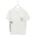 CHROME HEARTS(クロムハーツ) サイズ:L Scroll Logo TEE サイドスクロールロゴプリントクルーネック半袖Tシャツ ホワイト【中古】【程度B】【カラーホワイト】【取扱店舗BRING心斎橋店】(4)