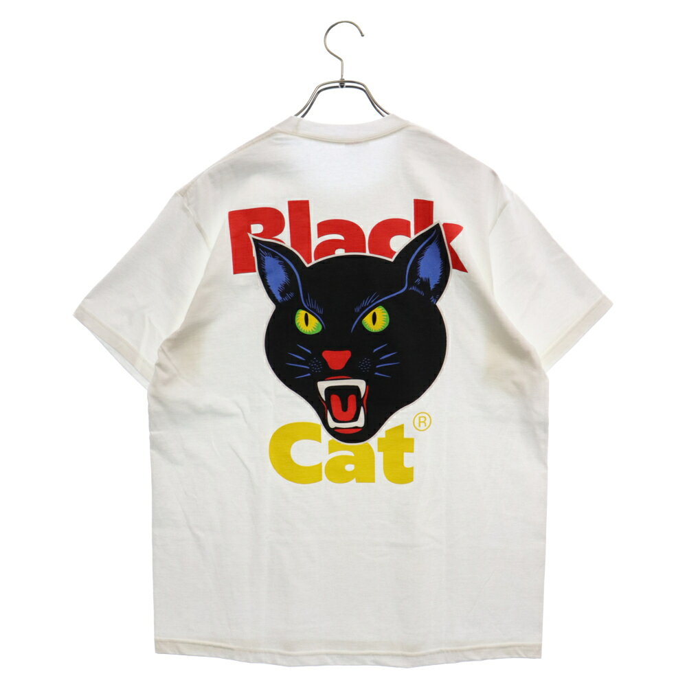 SUPREME(シュプリーム) サイズ:M 24SS BLACK CAT TEE ブラック キャット Tシャツ 半袖カットソー ホワイト【新古品/中古】【程度S】【カラーホワイト】【取扱店舗BRING仙台店】