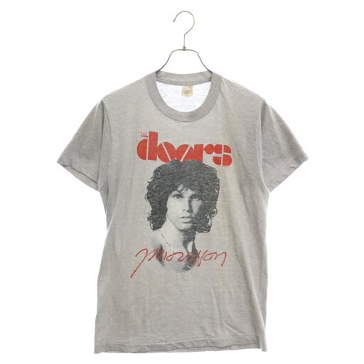 VINTAGE(ヴィンテージ) 80S VINTAGE ヴィンテージ THE DOORS JIM MORRISON ドアーズ ジムモリソン フロントプリント 裾シングル クルーネック 半袖Tシャツ カットソー グレー【中古】【程度B】【カラーグレー】【取扱店舗BRING THRIFT CLOSET 幕張店】 VINTAGE(ヴィンテージ) 80S VINTAGE ヴィンテージ THE DOORS JIM MORRISON ドアーズ ジムモリソン フロントプリント 裾シングル クルーネック 半袖Tシャツ カットソー グレー【中古】【程度B】【カラーグレー】【取扱店舗BRING THRIFT CLOSET 幕張店】