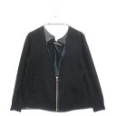 CHROME HEARTS(クロムハーツ) サイズ:M ダガージップ カシミヤフーディ カーディガン ブラック レディース【中古】【程度B】【カラーブラック】【取扱店舗OneStyle新宿店】