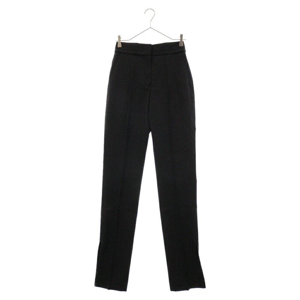 JACQUEMUS(ジャックムス) サイズ:34 23SS LE PANTALON TIBAU サイドスリット リネン ロングパンツ ブラック レディース 231PA038-1069【新古品/中古】【程度S】【カラーブラック】【オンライン限定商品】