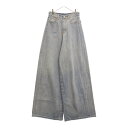 VETEMENTS(ヴェトモン) サイズ:27 23SS Plain Baggy Jeans ワイド バギーデニムパンツ インディゴ UE63PA305N1【新...