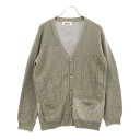 SILAS(サイラス) サイズ:M ケーブル編み ニット カーディガン グレー 10171304【中古】【程度B】【カラーグレー】【オンライン限定商品】