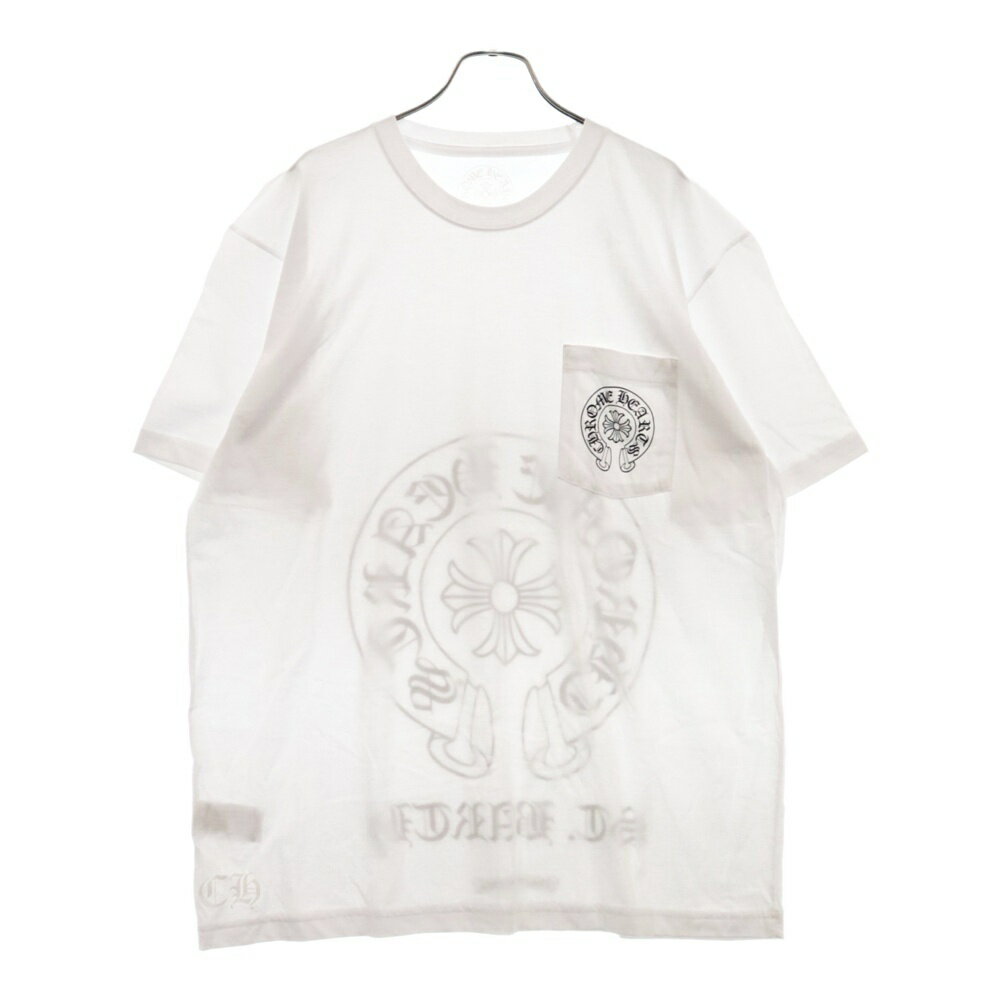 CHROME HEARTS(クロムハーツ) サイズ:XL St. Barth Exclusive Horse Shoe T-shirt セントバーツ限定 バックロゴプリント 半袖Tシャツ ホワイト【新古品/中古】【程度S】【カラーホワイト】【取扱店舗OneStyle名古屋パルコ店】