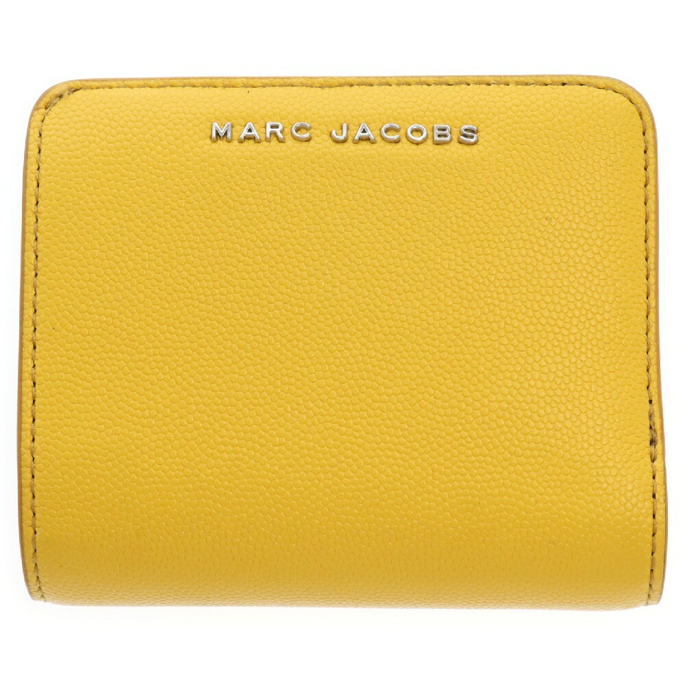 MARC JACOBS(マークジェイコブス) L字ファスナー コンパクト ウォレット 二つ折り財布 イエロー レディース M0016993 700【中古】【程度B】【カラーイエロー】【オンライン限定商品】