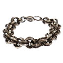CHROME HEARTS(クロムハーツ) OLD 2 DOUBLE B RING オールド ダブルBリング シルバーブレスレット シルバー【中古】【程度B】【...