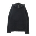 CHROME HEARTS(クロムハーツ) サイズ:L U NO TAKE BACKS フードクロスパッチカシミヤニットプルオーバーパーカー ブラック【中古】【...