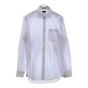 Paul Smith COLLECTION(ポールスミス コレクション) サイズ:L ボタンダウンストライプロングスリーブドレスシャツ ブルー【中古】【程度B】...