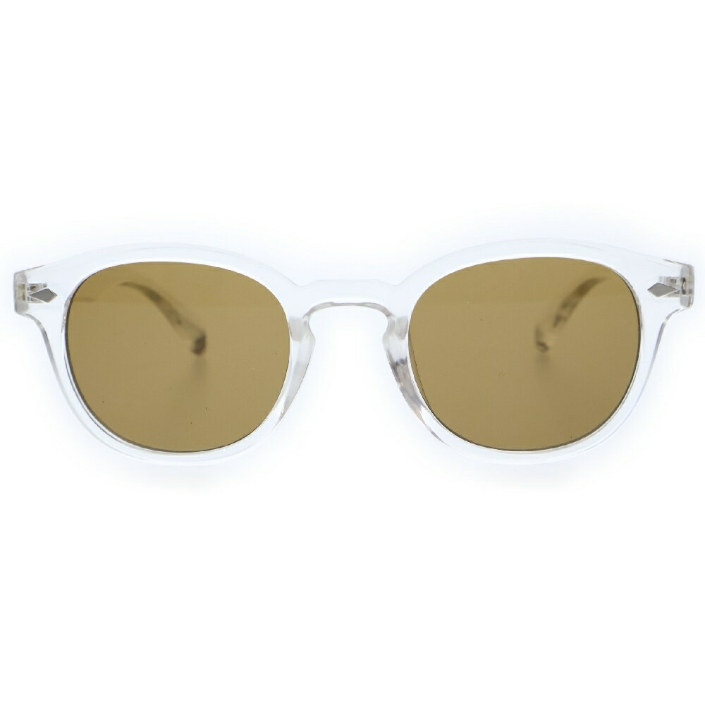 nano universe(ナノユニバース) クリアフレーム カラーレンズ ウェリントン アイウェア サングラス メガネ 眼鏡 クリア/ブラウン【中古】【程度B】【カラーマルチカラー】【オンライン限定商品】