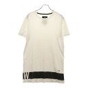 G-STAR RAW(ジースターロウ) サイズ:S STONUM LONG R T S/S 裾プリント 半袖Tシャツ ホワイト【中古】【程度B】【カラーホワイト...